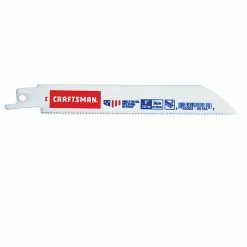 Craftsman Reciprocating Saw Blades - Bi-Metal - 6-in L - 14 TPI - Metal Cutting - Straight Blade - 1 Per Pack