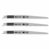 Craftsman Reciprocating Pruning Saw Blade - Bi-Metal - 3 Per Pack - 6 TPI - 9-in L
