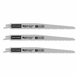 Craftsman Reciprocating Pruning Saw Blade - Bi-Metal - 3 Per Pack - 6 TPI - 9-in L