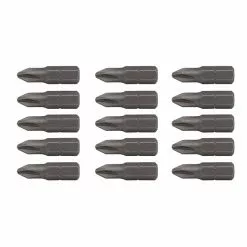 Craftsman Phillips-Head Impact Screw Drive Bits Set - #2 x 1-in L - Hex Shank - 15 Per Pack