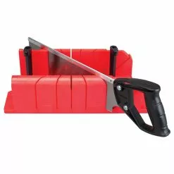 CRAFTSMAN Mitre Box with Saw - 12" - Red and Black