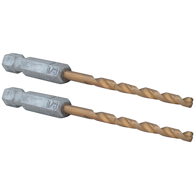 Craftsman Jobber Length Drill Bit - Hex Base - Titanium - 2 3/4-in L 2 Craftsman Jobber Length Drill Bit - Hex Base - Titanium - 2 3/4-in L - Image 2