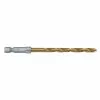 Craftsman Jobber Length Drill Bit - Hex Shank - Titanium - 1/4-in Dia