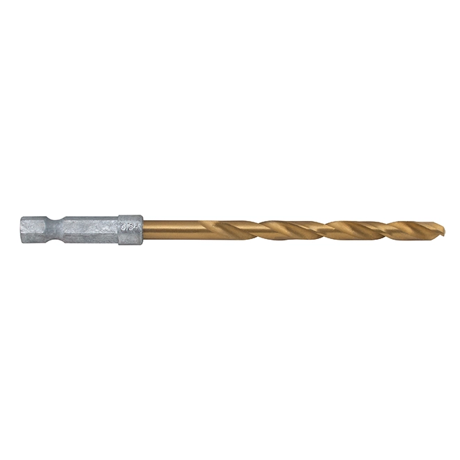 Craftsman Jobber Length Drill Bit - Hex Shank - Titanium - 1/4-in Dia 1 Craftsman Jobber Length Drill Bit - Hex Shank - Titanium - 1/4-in Dia
