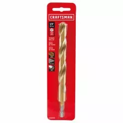 Craftsman Twist Drill Bit - 1/2-in Dia x 6-in L - Titanium - Hex Shank -Craftsman Sales Shop 00276912c L