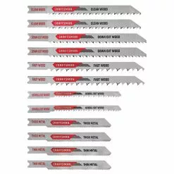 Craftsman Jigsaw Blade Kit - U-Shank - High-Carbon Steel - Set of 12
