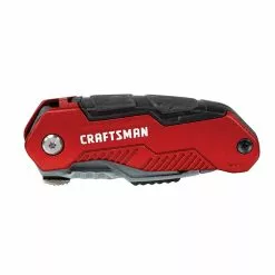 Craftsman Folding Compact Utility Knife - 10 Blades - 4-in - Red and Silver -Craftsman Sales Shop 00276928c L