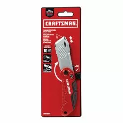 Craftsman Folding Compact Utility Knife - 10 Blades - 4-in - Red and Silver -Craftsman Sales Shop 00276928d L