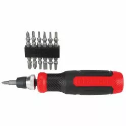 CRAFTSMAN Precision Screwdriver - Multi-Bits - 12-in-1 - Black and Red