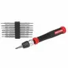 CRAFTSMAN Precision Screwdriver - Multi-Bits - 14-in-1 - Black and Red