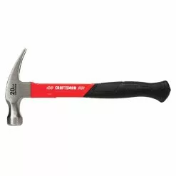 CRAFTSMAN Hammer - Smooth Face - Fibreglass - 20 oz - Red and Black