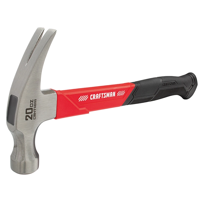 CRAFTSMAN Hammer - Smooth Face - Fibreglass - 20 oz - Red and Black 2 CRAFTSMAN Hammer - Smooth Face - Fibreglass - 20 oz - Red and Black - Image 2