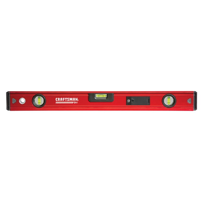 CRAFTSMAN Box Beam Level - 24" - Magnetic - Red and Black 1 CRAFTSMAN Box Beam Level - 24" - Magnetic - Red and Black