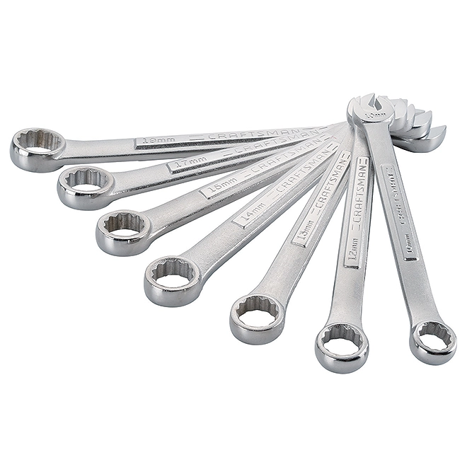 CRAFTSMAN 7-Piece Wrench Set - Metric - 12-Point 1 CRAFTSMAN 7-Piece Wrench Set - Metric - 12-Point
