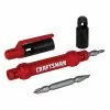 CRAFTSMAN Precision Screwdriver - 4 Magnetic Bits - Red and Black