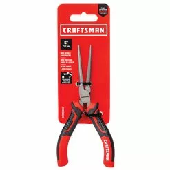 CRAFTSMAN Long-Nose Pliers - 5" - Mini - Steel - Red and Black -Craftsman Sales Shop 00276982c L