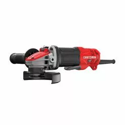 Craftsman 4 1/2-in Corded Small Angle Grinder - 7.5-Amp Motor - 12000 RPM - Slide Switch - Adjustable Side Handle