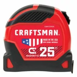 CRAFTSMAN Magnetic Measuring Tape - PRO-11 - 1.25'' x 25' - Red