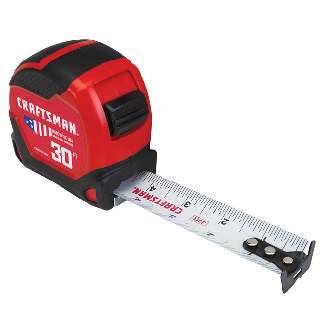 CRAFTSMAN PRO-11 Measuring Tape - 1.25'' x 30' - Red 1 CRAFTSMAN PRO-11 Measuring Tape - 1.25'' x 30' - Red