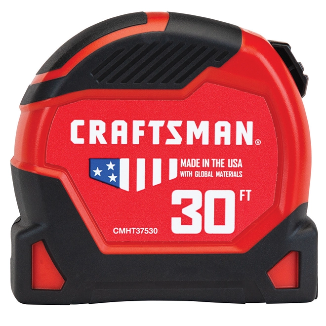 CRAFTSMAN PRO-11 Measuring Tape - 1.25'' x 30' - Red 2 CRAFTSMAN PRO-11 Measuring Tape - 1.25'' x 30' - Red - Image 2