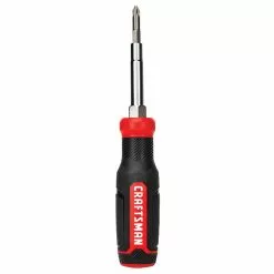 CRAFTSMAN 6-Way Screwdriver - Steel - Red and Black