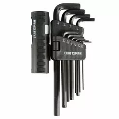 CRAFTSMAN Hexagonal Key Set - SAE - Steel and Oxide - Black - 10/Pack