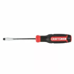 CRAFTSMAN Slotted Screwdriver - Bi-Material - 1/4" x 4" - Red and Black