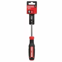 CRAFTSMAN Slotted Screwdriver - Bi-Material - 1/4" x 4" - Red and Black -Craftsman Sales Shop 00277054c L