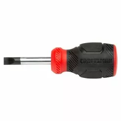 CRAFTSMAN Slotted Screwdriver - Bi-Material - 1/4" x 1.5" - Red and Black