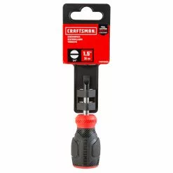 CRAFTSMAN Slotted Screwdriver - Bi-Material - 1/4" x 1.5" - Red and Black -Craftsman Sales Shop 00277057c L
