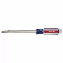CRAFTSMAN Steel Flat Blade Screwdriver - 5/16" x 6" - Blue/Red