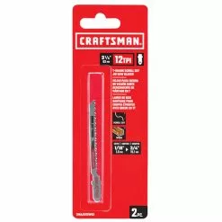 Craftsman T-Shank Scroll Jigsaw Blades - 3 1/4-in L - 12-TPI - High-Carbon Steel - 2 Per Pack -Craftsman Sales Shop 00277071c L
