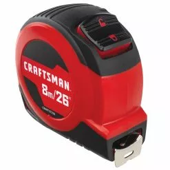 CRAFTSMAN Self-Locking Measuring Tape - 1'' x 26' - Red -Craftsman Sales Shop 00277072c L