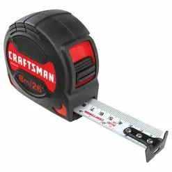 CRAFTSMAN PRO-10 Measuring Tape - 1.25'' x 26' - Black and Red