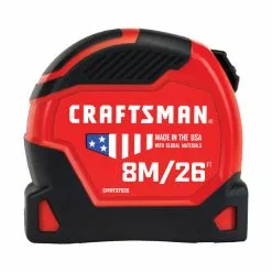 CRAFTSMAN PRO-11 Measuring Tape - 1.25'' x 26' - Red