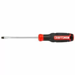 CRAFTSMAN Slotted Screwdriver - Bi-Material - 3/16" x 4" - Red and Black