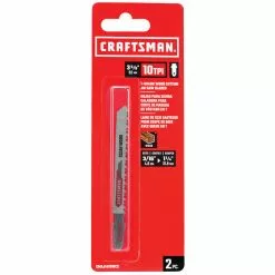 Craftsman T-Shank Clean Wood Jigsaw Blade - 10 TPI - High-Carbon Steel - 3 5/8-in L - 2 Per Pack -Craftsman Sales Shop 00277082c L