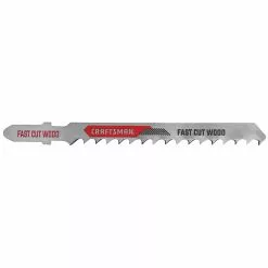 Craftsman T-Shank Fast Cut Jigsaw Blades - 6 TPI - High-Carbon Steel - 2 Per Pack - 4-in L