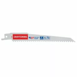 Craftsman Wood Cutting Reciprocating Saw Blade - Bi-Metal - Universal - 6-in L - 6 TPI