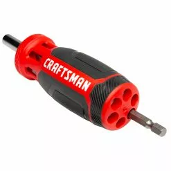 CRAFTSMAN Multi-Bit Screwdriver - Push-N-Pick - Red and Black -Craftsman Sales Shop 00277092c L