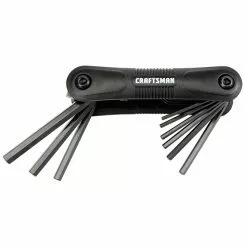 CRAFTSMAN Hexagonal Key Set - SAE - 9 Bits - Composite