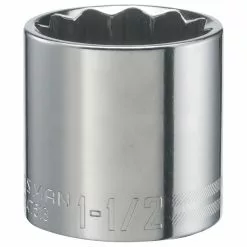 Craftsman 12-Point Socket - Steel - 1/2-in Drive x 1.5-in