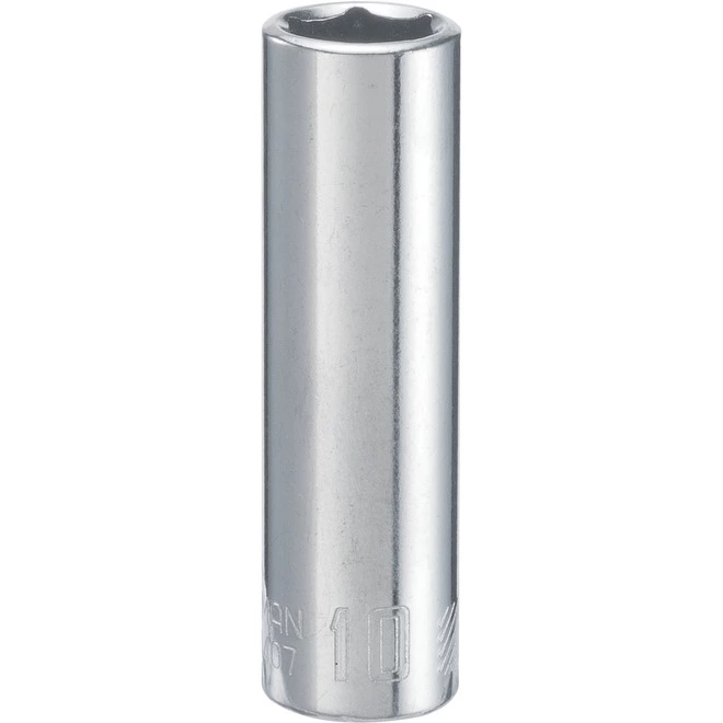 Craftsman 6-Point Socket - Steel - 10 mm x 1/4-in Drive 1 Craftsman 6-Point Socket - Steel - 10 mm x 1/4-in Drive