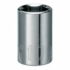 Craftsman 6-Point Deep Socket - Steel - 10 mm x 1/4-in Drive
