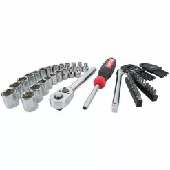 Craftsman Versastack Mechanics Tool Set - Full Polish Chrome - Minimal Arc Swing - Corrosion Resistant - 63 pieces