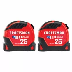 CRAFTSMAN Imperial Measuring Tapes - Set of 2 - 1.25-in x 25-ft