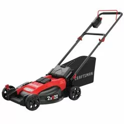 Craftsman Cordless Push Lawn Mower - Brushless Motor - 2 x 20 V - 20-in Deck
