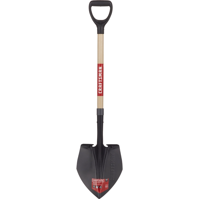 Craftsman Tempered Steel Round Shovel - 37 1/2-in - Black 1 Craftsman Tempered Steel Round Shovel - 37 1/2-in - Black