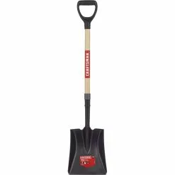Craftsman Tempered Steel Square Shovel - 43-in - Black