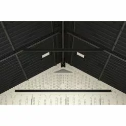 Craftsman Garden Shed - Peppercorn Trim - 7-ft L x 7-ft W - Gable - Resin -Craftsman Sales Shop 07805090d L